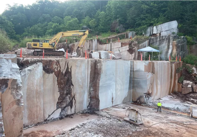 Tennessee Marble Company Brown marble quarry