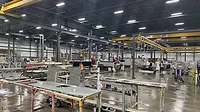 Overall view fabrication area at McDermott Top Shop