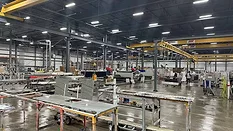 Overall view fabrication area at McDermott Top Shop