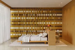 Micare tile collection, bedroom wall 