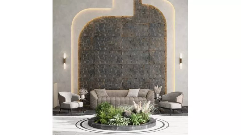 Tile Club Circuit Collection living area wall tile