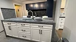 Soapstone Countertop with waterfall edge