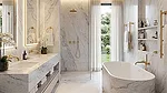 Quartz Slab Bathroom