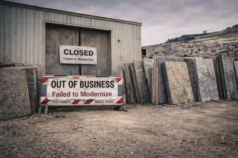 closed stone fabrication shop