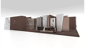 Antolini booth concept for Coverings