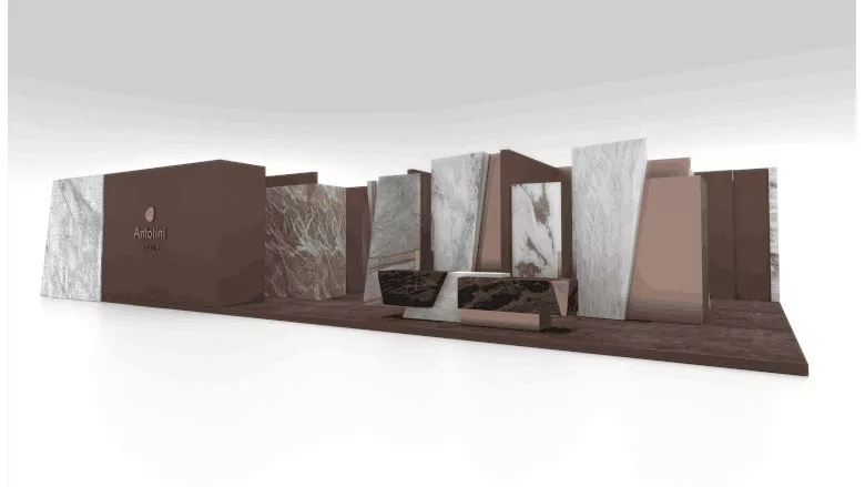 Antolini booth concept for Coverings