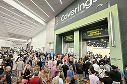 Attendees Waiting to Enter Coverings 2026 in Las Vegas