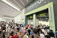 Attendees Waiting to Enter Coverings 2026 in Las Vegas