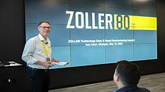 Alexander Zoller president of Zoller speaking at the company's Technology Days & Smart Manufacturing Summit 