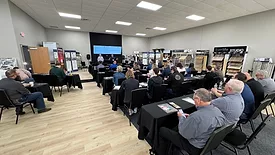 A group of fabricators at Stone Industry Education Event at MSI's facility in Maple Grove, MN