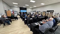 A group of fabricators at Stone Industry Education Event at MSI's facility in Maple Grove, MN