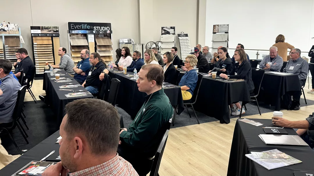 Fabricators listening to presentation at Minnesota Stone Summit