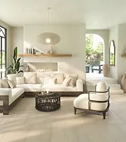 Beaumaniere Limestone Baumaniere limestone in living room setting