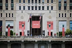 Front of The Mart with NeoCon 2026 Signs