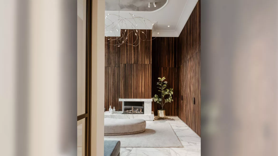 Ground Floor Amsterdam Canal House Calacatta “Wow” marble flooring from Antolini Exclusive Collection