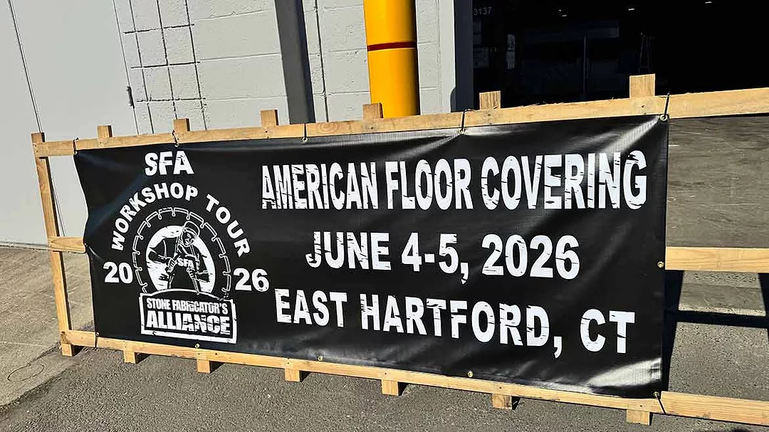 SFA Connecticut Workshop Sign in Front of Shop