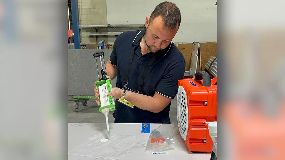 Big Dog Adhesives demo at SFA Connecticut Workshp