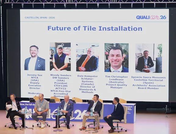 Panel on future of tile installation at Qualicer 2026