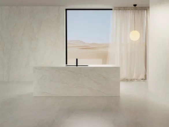 Dekton Nomak Thala Ambience Dekton Nomak Thala Ambience Countertop with Waterfall Edge