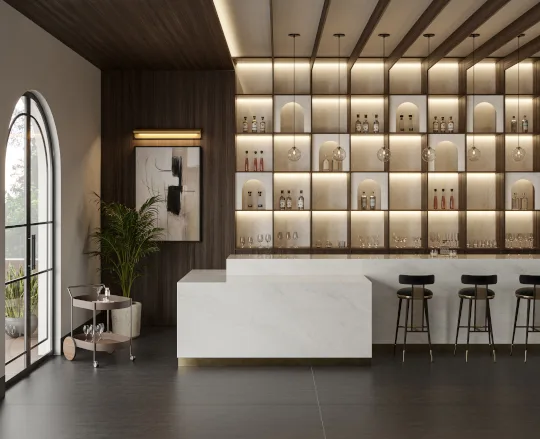 Dekton Artik-Nodes Inuk Bar Dekton Artik-Nodes Inuk Bar Scene