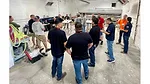 Attendees in Elevated Stoneworkz Shop During All Slab Fabbers Workshop