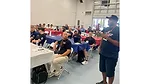 Audience Member Speaking at Educational Session During All Slab Fabbers Workshop
