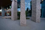 The "Standing Stones" installation at 50-60 Binney Street in Cambridge, MA. Photos by Sean Kernan
