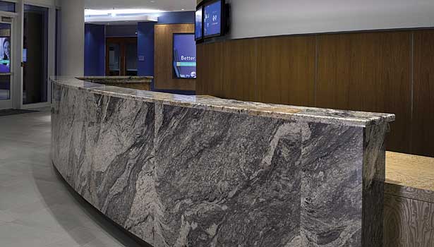 African Granite Defines Reception Area At Bluecross Blueshield Of Tennessee 2011 08 01 Stone World