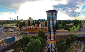 Restoring a colorful landmark