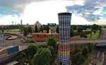 Restoring a colorful landmark