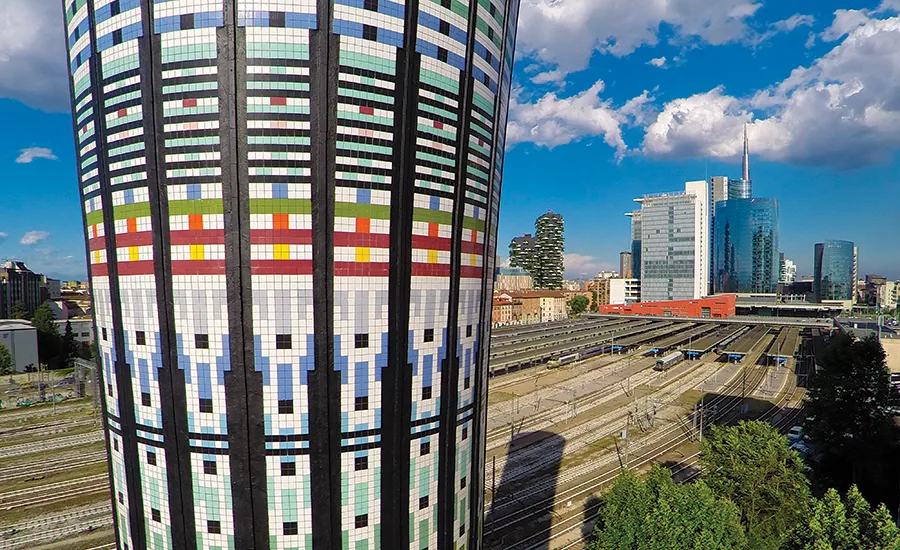 Restoring a colorful landmark