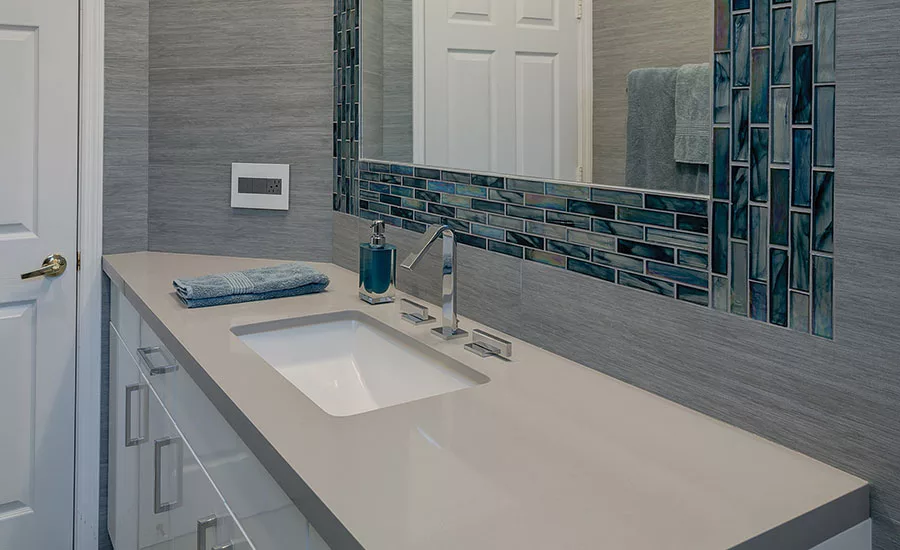 Silestone quartz vanity top