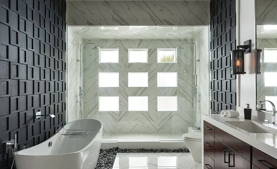Arctic White quartz countertops 