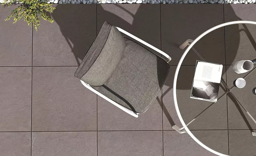 Rough matte porcelain tile