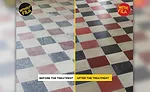 Before and after alkaline cleaner