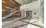 interior lobbies with large-format porcelain tile