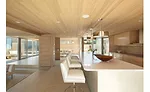 Interior picture shows beach colors throughout