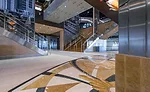 Luxurious looking large-format porcelain and natural stone tile
