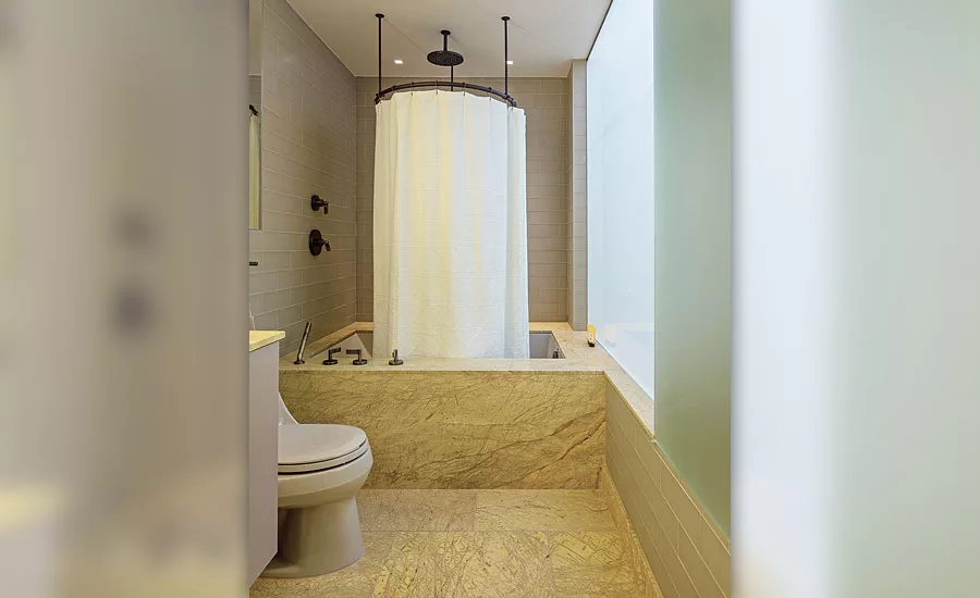 Sahara marble with a leather textured finish