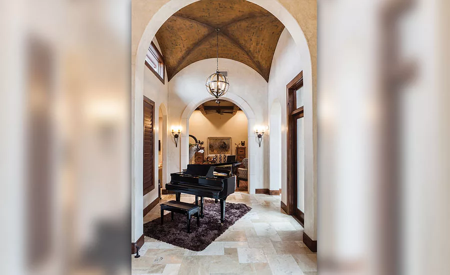 baby grand in foyer