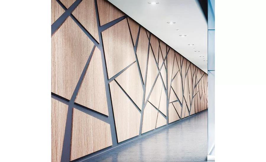 Mounting systems and geometrical wall cladding