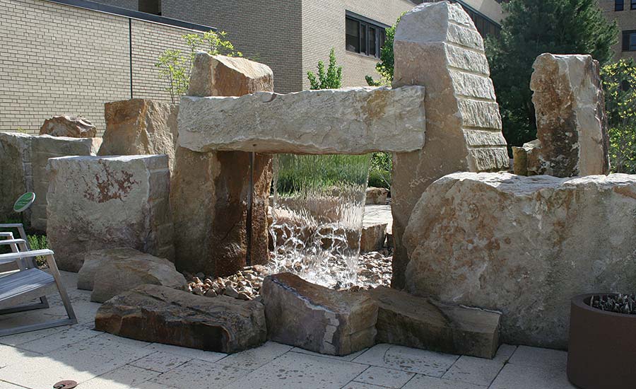 fabricated from Homewood sandstone