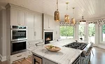 seamless, monochromatic look from the ceiling to the floor