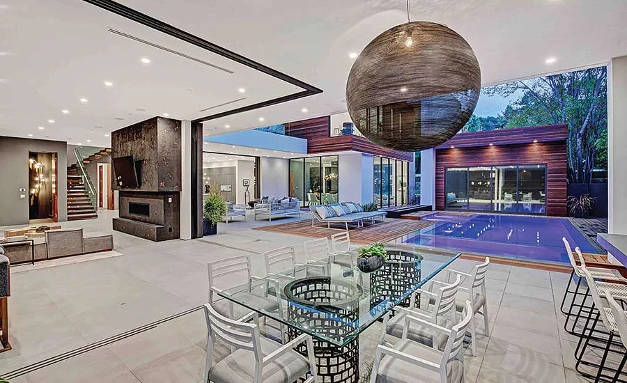 9,000 square feet of tile
