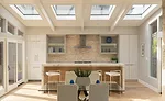 Natural materials such as stone and wood
