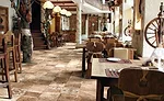 White marble-look tile 