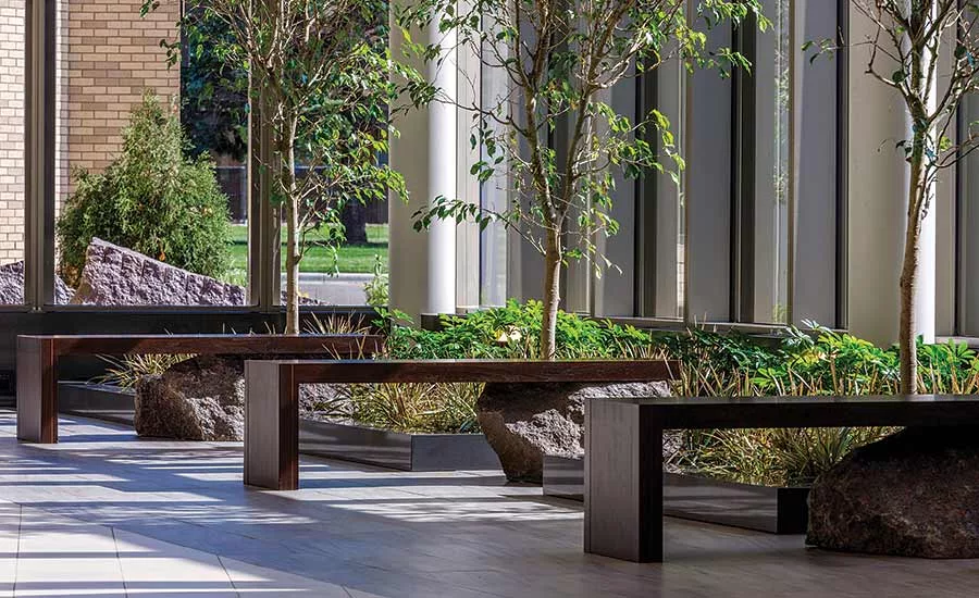 lobby garden space