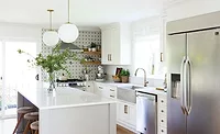 Silestone Lagoon for the countertops