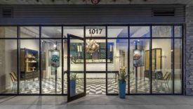 CSTD 1221 Web Exclusive: Maggie Louise Winter 2021. Maggie Louise Confections is an upscale chocolate atelier with a glamorous storefront – featuring porcelain tile from Crossville.