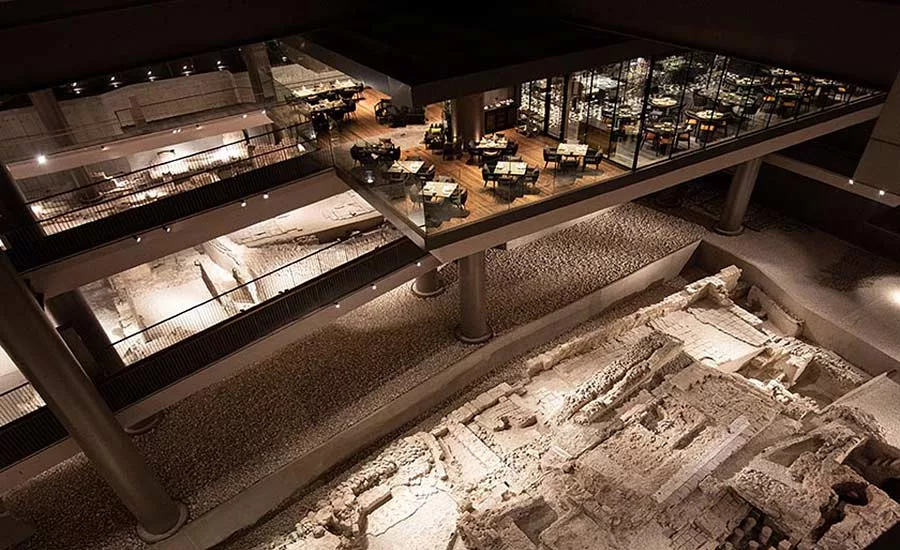 CSTD 2021 Museum Hotel view from restuarant of archeological ruins.